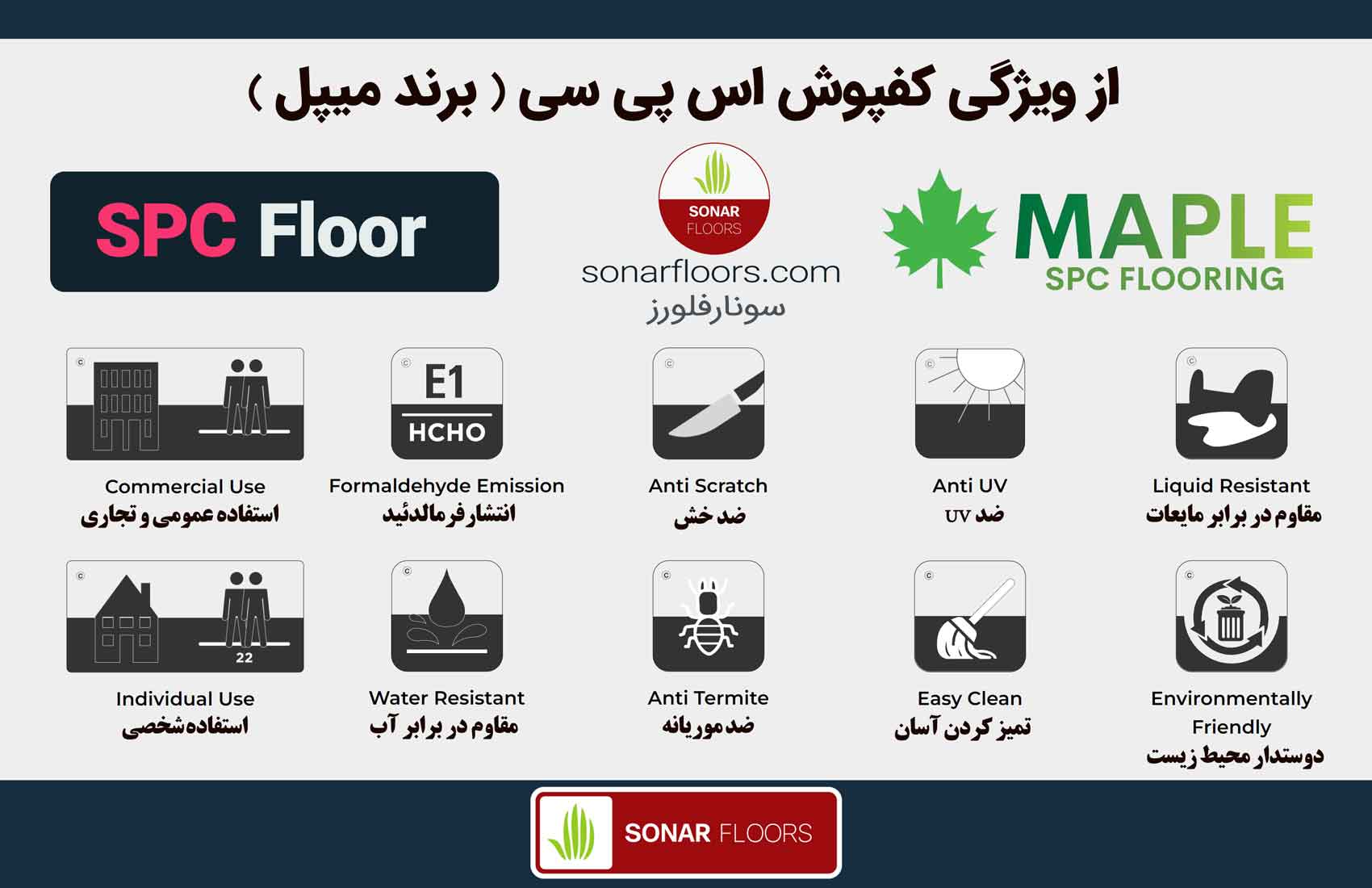 مزیت کفپوش اس پی سی spc